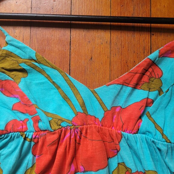 Y2K Cotton Floral Billabong Maxi Dress, sz XS-S - Picture 12 of 12